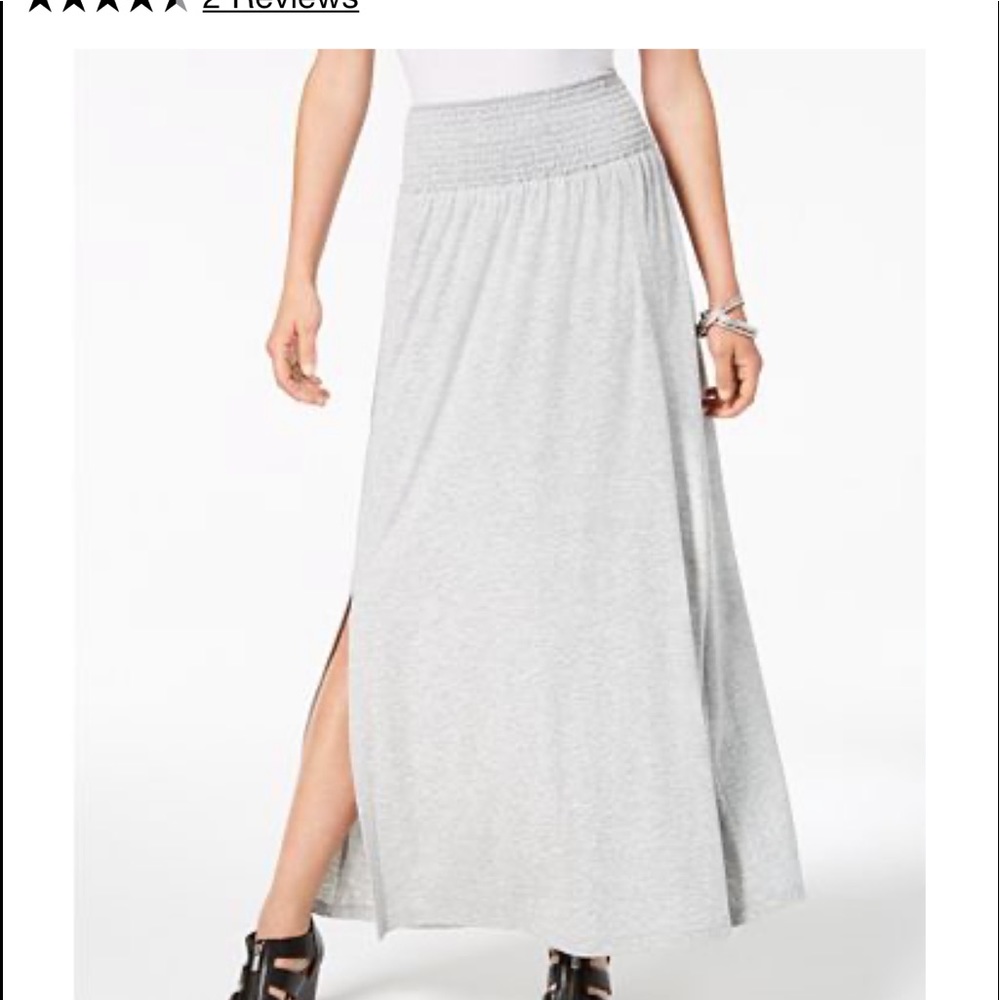 Style & Co Smocked-comfort-Maxi skirt
